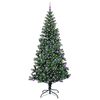 vidaXL Albero di Natale artificiale con luci integrate Verde 240 cm