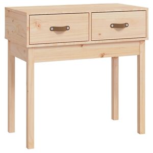 vidaXL Tavolo Consolle 76,5x40x75 cm in Legno Massello di Pino