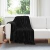 vidaXL Coperte da Pile 6 pcs Nero 150 x 130 cm Panno