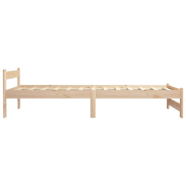 vidaXL Giroletto senza Materasso 100x200 cm in Legno Massello di Pino