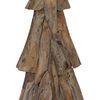 vidaXL Albero di Natale Marrone 121 cm Legno massello di teak