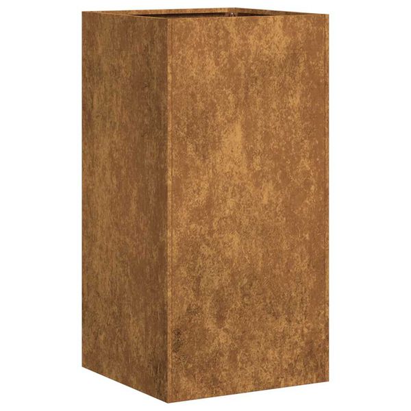 vidaXL Fioriera Arrugginita 40x40x80 cm in Acciaio Corten