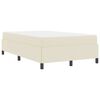 vidaXL Struttura letto con materasso con materasso Crema 100 x 200 cm