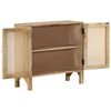 vidaXL Credenza 80x30x73 cm Legno Massello di Mango e Canna Naturale