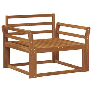 vidaXL Divano centrale per esterno Legno di Acacia Massello Naturale
