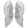 vidaXL Scultura con ali Argento 17 x 5 x 59 cm Alluminio