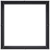 vidaXL Fioriera Nera 80x80x30 cm in Acciaio