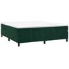 vidaXL Struttura Letto a Rete a Molle Verde Scuro 180x200 cm in Velluto