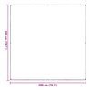 vidaXL Telo con Occhielli Trasparente 2 x 2 m Polietilene
