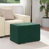 vidaXL Pouf Verde Scuro 61 x 41 x 40 cm Velluto e Legno Ingegnerizzato