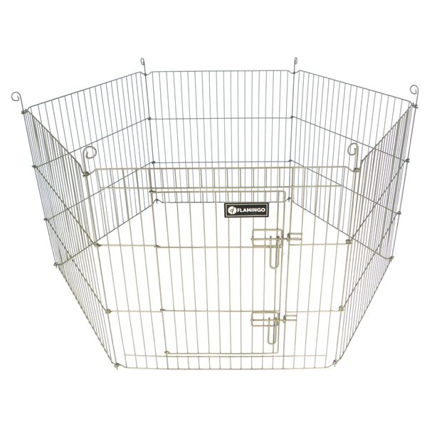 FLAMINGO Recinto per Conigli 6 pz Hexagon 120x60 cm Grigio Talpa