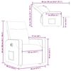 vidaXL Poltrona Reclinante Alzapersona Elettrica Grigio Chiaro Tessuto