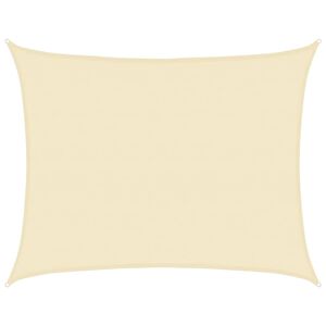 vidaXL Vela Parasole 160 g/m&sup2; Crema 6x8 m in HDPE
