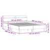 vidaXL Struttura del letto Bianco 152 x 203 cm Legno multistrato