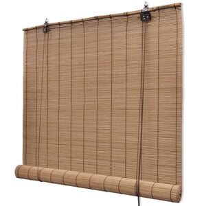 Tende a Rullo in Bamb&ugrave; Marrone 80x160 cm