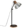 vidaXL Lampada da Terra 25 W Argento Vintage 30x30x100-150 cm E27