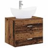 vidaXL Set di mobili per il bagno Legno antico Legno ingegnerizzato