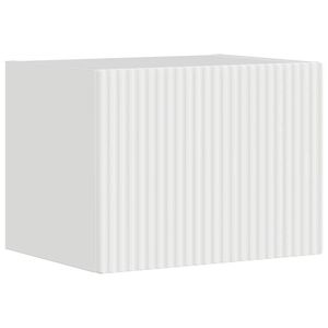 vidaXL Mobile TV da parete Bianco Lucido 39 x 31 x 29,5 cm