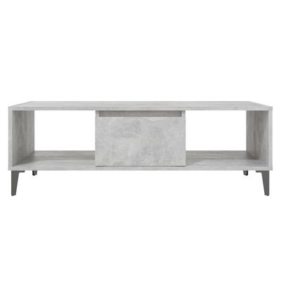 vidaXL Tavolino Salotto Grigio Cemento 103,5x60x35cm Legno Multistrato
