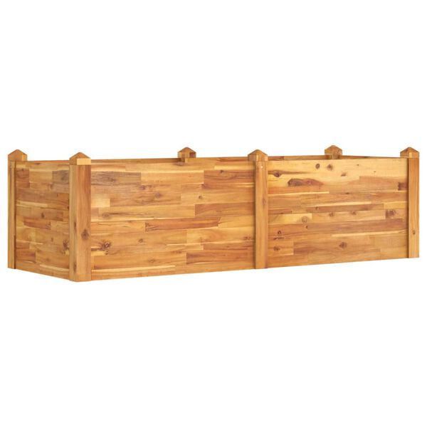 vidaXL Fioriera Rialzata da Giardino 160x60x44cm Legno Massello Acacia