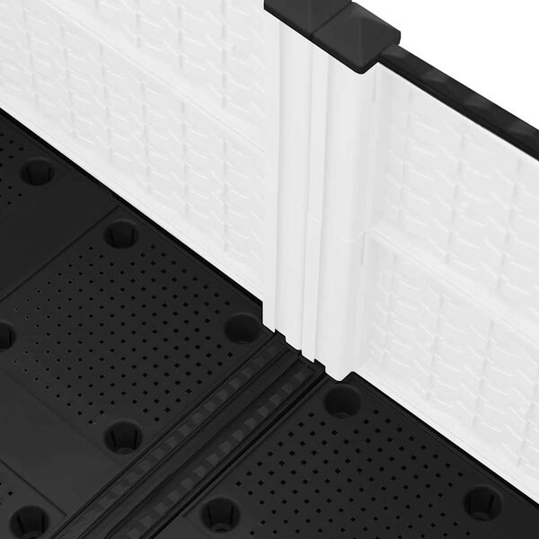 vidaXL Fioriera Rialzata 80x80x38 cm in Polipropilene