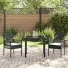vidaXL Set da Pranzo per Giardino con cuscino 5 pcs Marrone polyrattan