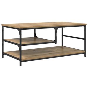 vidaXL Tavolino da salotto Rovere artigianale 90 x 49 x 40 cm