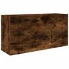 vidaXL Mobile da Bagno a Parete Rovere Fumo 80x25x40 cm in Truciolato