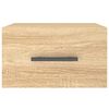 vidaXL Comodini a Muro 2 pz Rovere Sonoma 35x35x20 cm