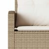 vidaXL Set Divano da Giardino 6 pz con Cuscini a L Beige in Polyrattan
