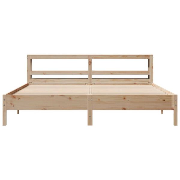 vidaXL Letto senza Materasso 180x200 cm in Legno Massello di Pino