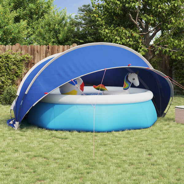 vidaXL Dome Piscina Verde 405 x 405 x 192 cm