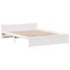 vidaXL Letto senza Materasso Bianco 120x200 cm Legno Massello di Pino