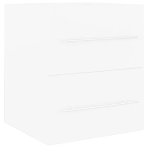 vidaXL Mobile Lavabo Bianco 41x38,5x48 cm in Legno Multistrato