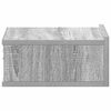 vidaXL Comodini Pensili Grigio Sonoma 2pz 40x30x15cm Legno Multistrato