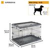 Ferplast Gabbia per Cani Superior 90 92x58x62,5 cm Nera