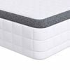 vidaXL Materasso 2 pz Morbido medio 70 x 190 cm Bianco e Grigio