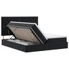 vidaXL Letto con Contenitore con testiera Nero 180 x 200 cm Velluto