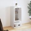 vidaXL Credenza Bianco Lucido 36x35,5x103,5 cm in Legno Multistrato