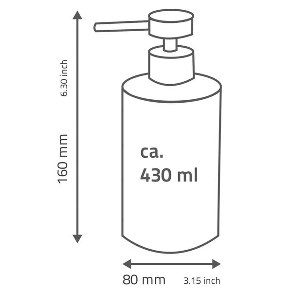 RIDDER Portasapone Liquido Brick Nero