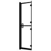 vidaXL Pannello Doccia Pieghevole in ESG 100x140 cm Nero