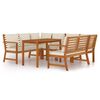 vidaXL Set da Pranzo Giardino 7pz con Cuscini Legno Massello di Acacia