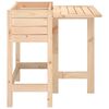 vidaxL Fioriera da Giardino con Piano Pieghevole Legno Massello Pino