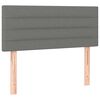 vidaXL Letto a Molle Materasso e LED Grigio Scuro 120x190cm in Tessuto