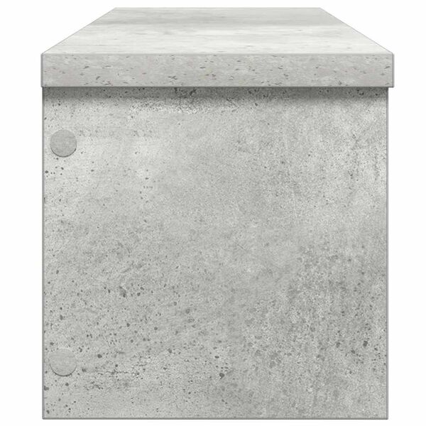 vidaXL Scaffale da Cucina Impilabile Grigio Cemento 60x15x16 cm