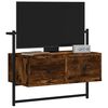 vidaXL Mobile TV a Muro Rovere Fumo 60,5x30x51 cm in Legno Multistrato