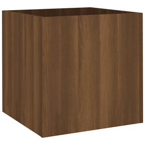 vidaXL Fioriera Rovere Marrone 40x40x40 cm in Legno Multistrato