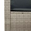vidaXL Set Divano da Giardino 6pz con Cuscini Grigio Chiaro Polyrattan