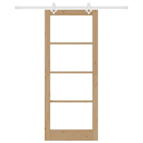 vidaXL Porta scorrevole Naturale 86 x 211 cm