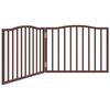 vidaXL Cancello Cani Pieghevole 2 Pannelli Marrone 160cm Legno Pioppo